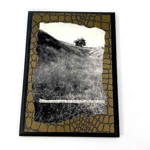 “Here we stand upon this little ball we call Earth” Quote on Collage Art